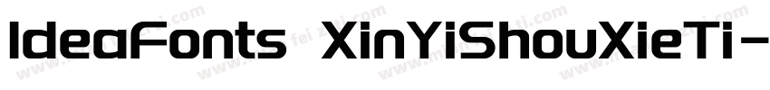 IdeaFonts XinYiShouXieTi字体转换